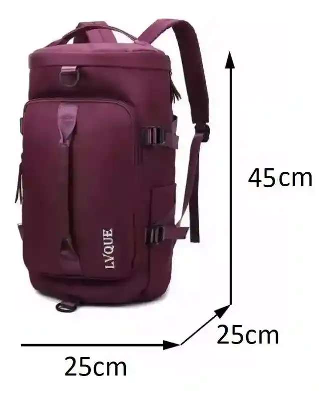 Maleta Maletin Bolso De Viaje Deportivo Grande Morado