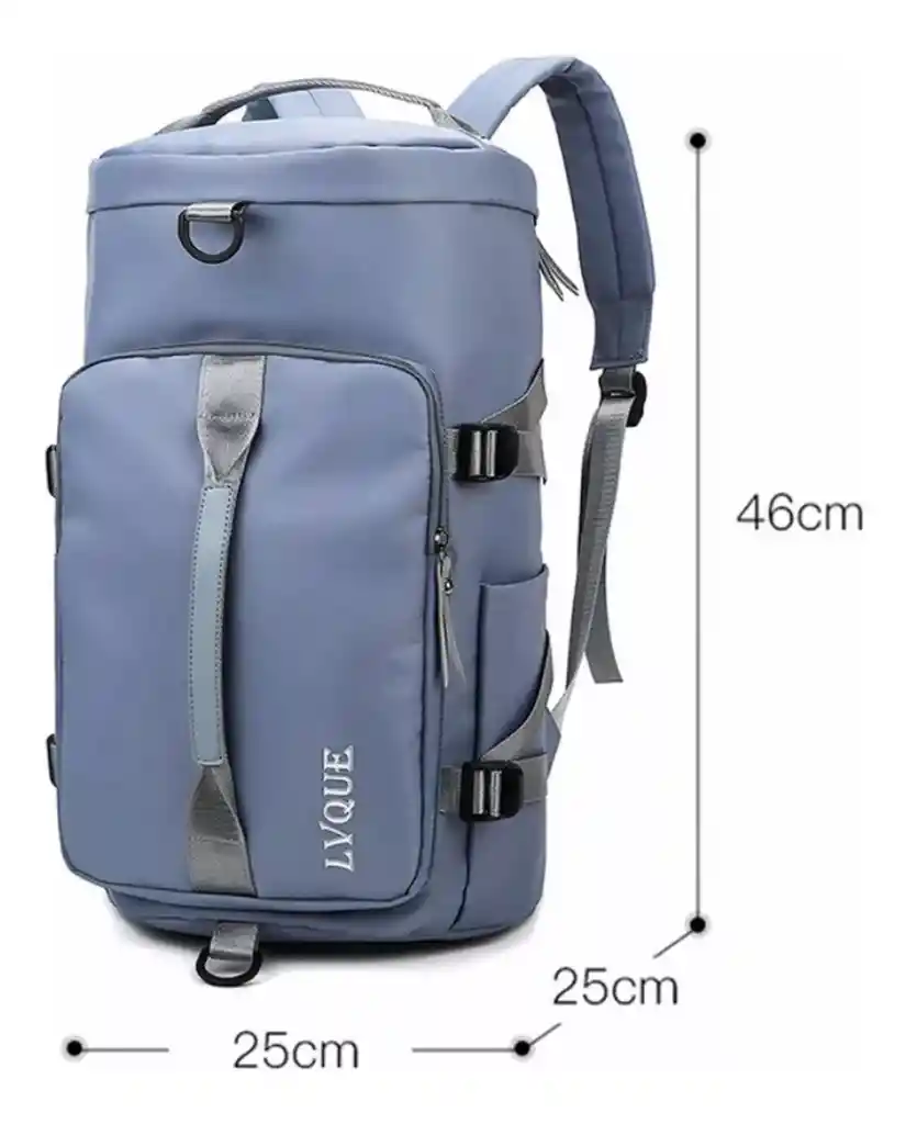 Maleta Maletin Bolso De Viaje Deportivo Grande Azul