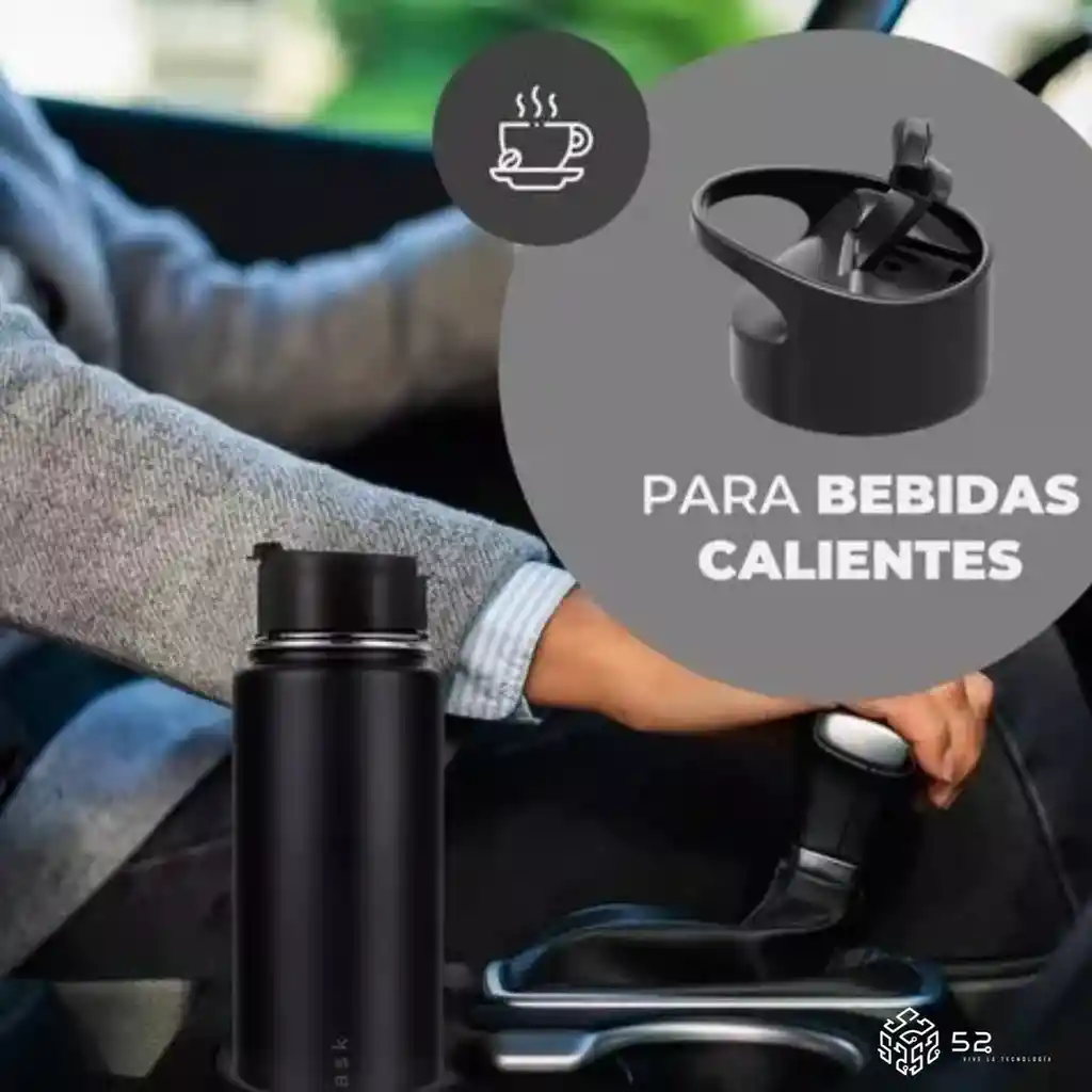 Termo Botella Agua Termica Acero Inoxidable 4 Tapas
