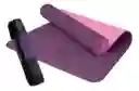 Colchoneta Tapete Yoga Ejercicio 6mm Bolso Correa Guías Color Morado