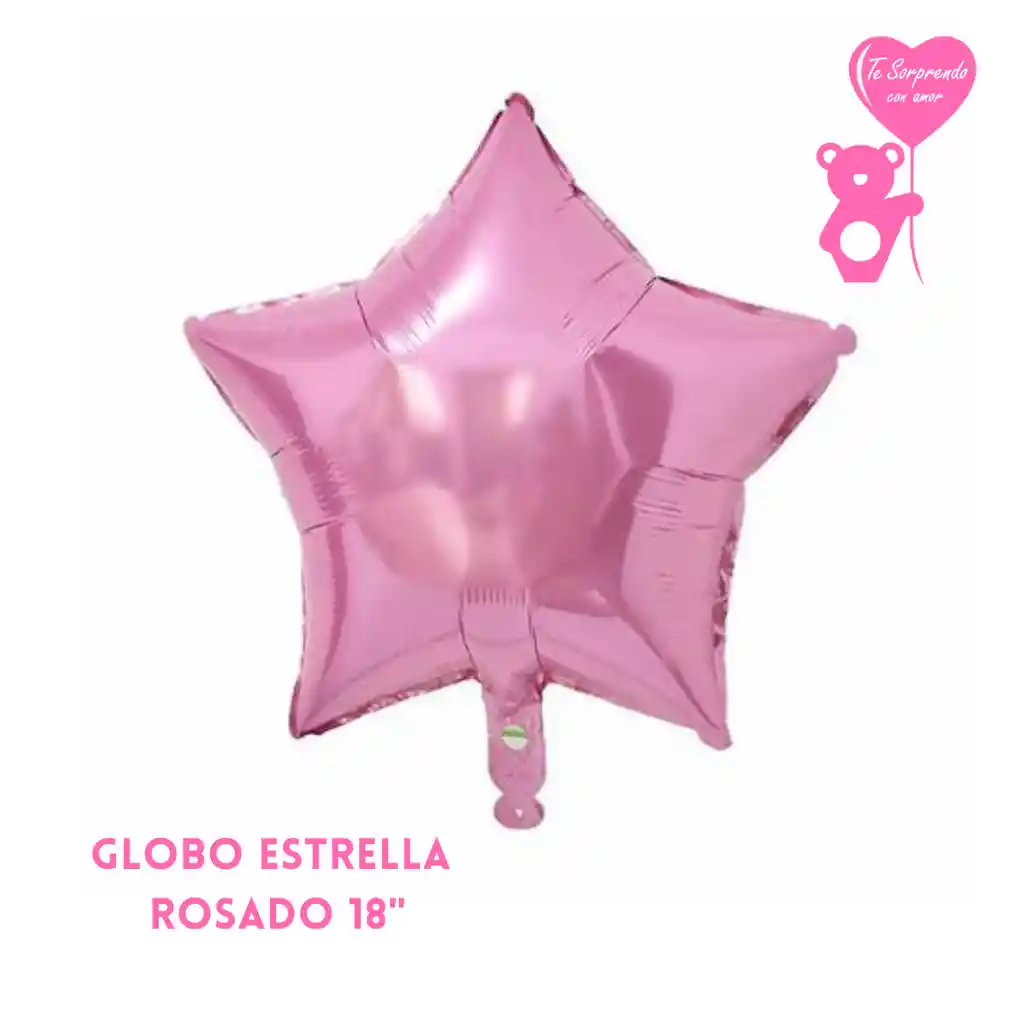 Globo Estrella Rosado 18"