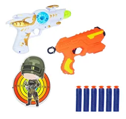 Pistola Lanza Dardos Nerf Multiples Juguete Tiro Al Blanco