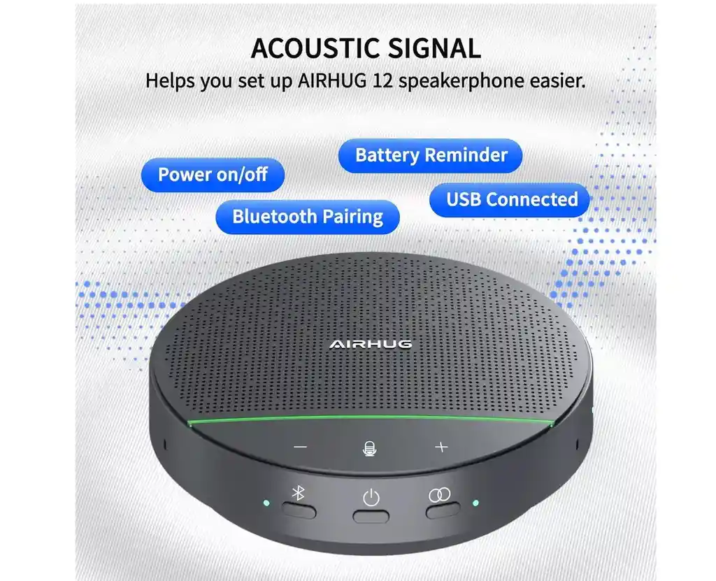 Microfono De Conferencia Bluetooth Airhug Tws | Cancelacion