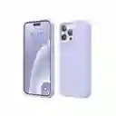 Combo Silicone Case + Vidrio Blindado Iphone Xs Max (lila)