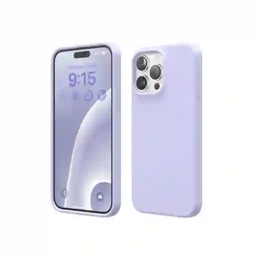 Combo Silicone Case + Vidrio Blindado Iphone Xs Max (lila)