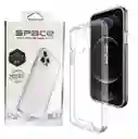 Combo Estuche Space (transparente) + Vidrio Blindado Iphone Xs Max