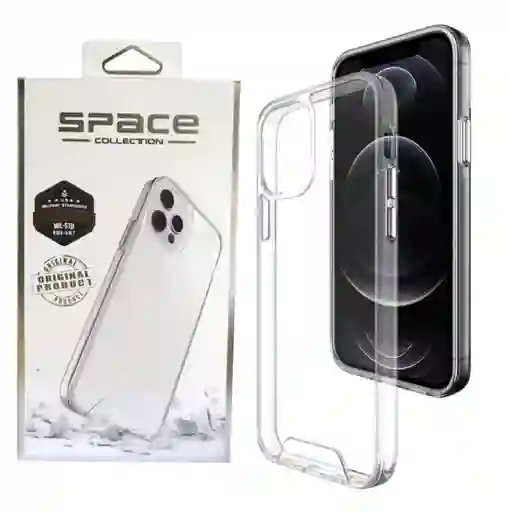 Combo Estuche Space (transparente) + Vidrio Blindado Iphone Xs Max