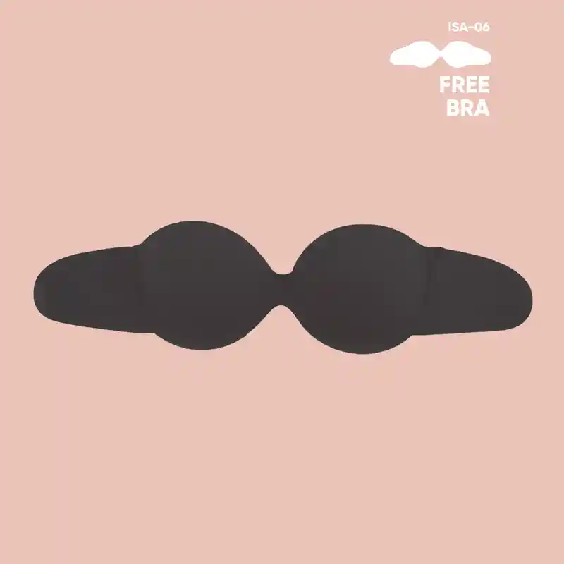 Brasier Strapless Adhesivo / Free Bra Negro D38