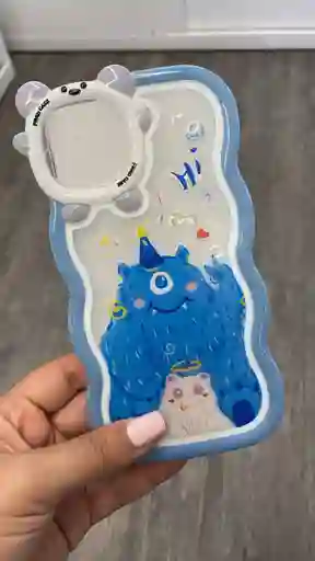 Combo Estuche Motivo Disney Iphone Xs Max + Vidrio Blindado