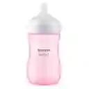Tetero 9oz, Válvula Anticólicos, Diseño Antigoteo Rosado - Philips Avent Natural Response