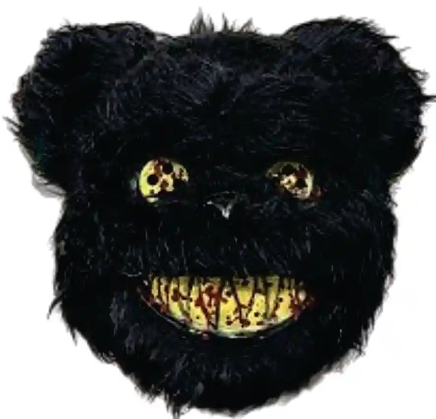 Halloween Mascara Oso De Peluche Terror De Color Negro