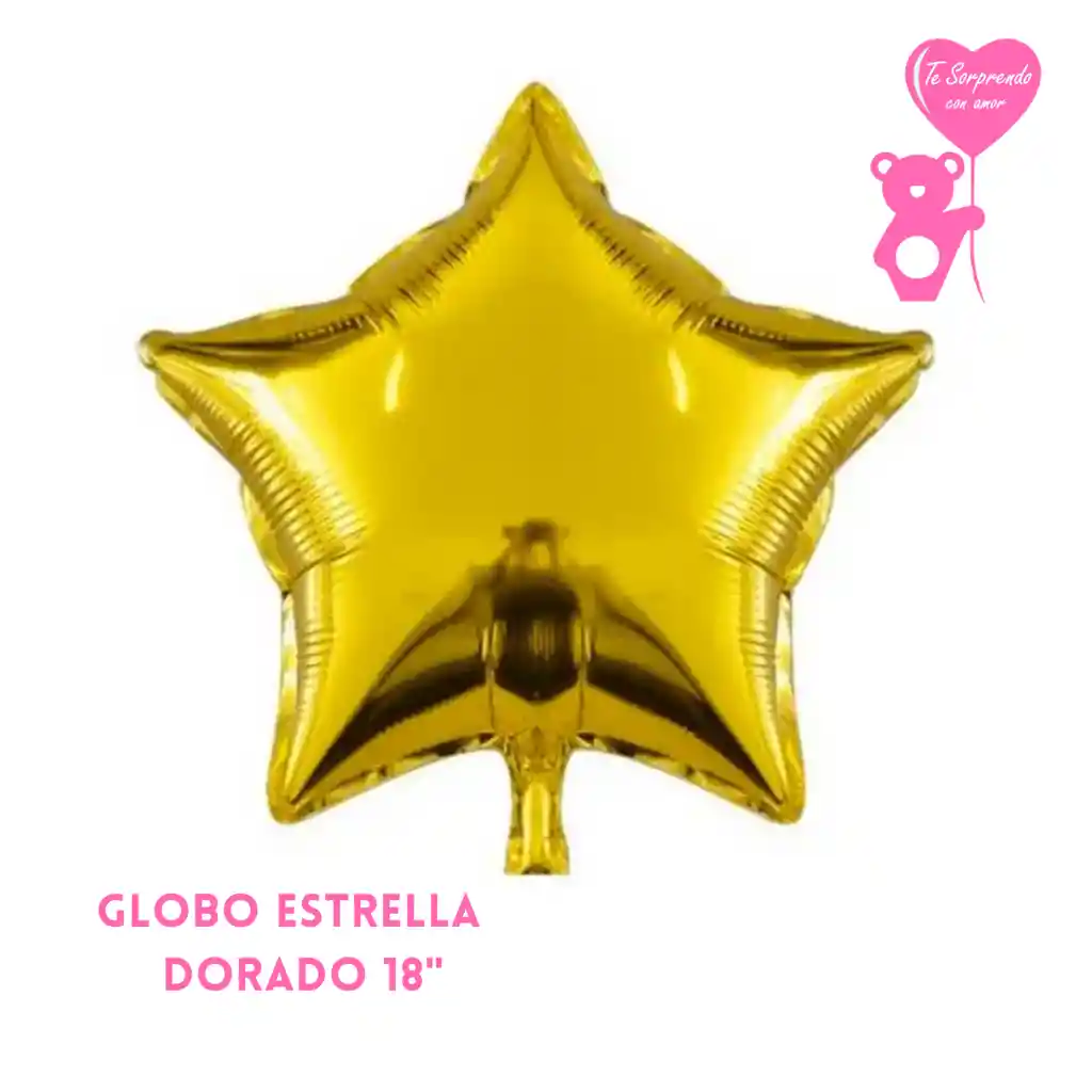 Globo Estrella Dorado 18"