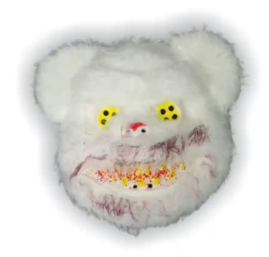 Halloween Mascara Oso De Peluche Terror De Color Blanco