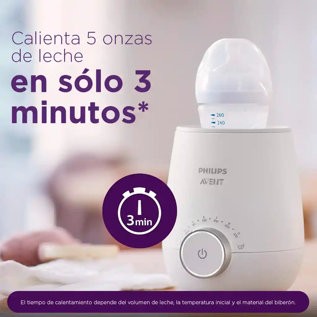 Calentador Rápido De Teteros, Calentado De Biberones Con Control Inteligente De Temperatura Y Apagado Automático - Philips Avent