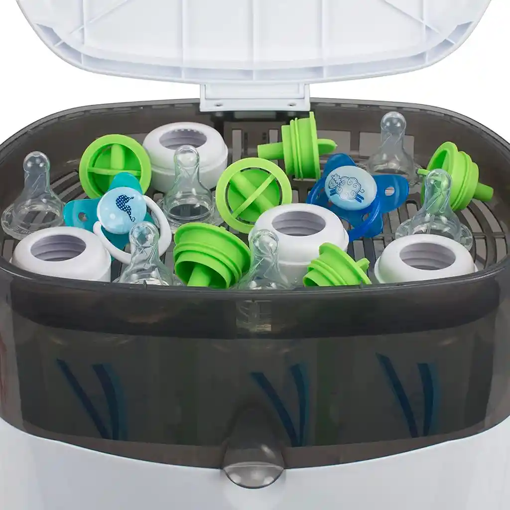 Esterilizador Eléctrico A Vapor Con Capacidad Para 6 Teteros Y Accesorios, Bandeja Extraíble Y Función De Apagado Automático - Dr Brown´s