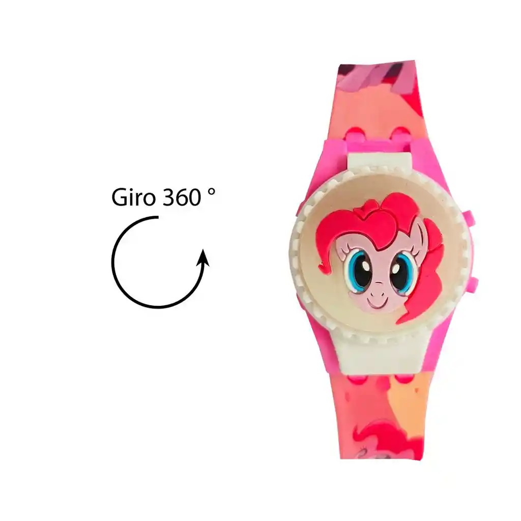 Reloj Niños Digital My Little Pony Luces Spinner Infantil