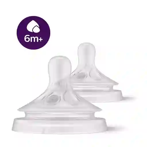 Tetinas De Repuesto X2 Para Teteros, Anticólicos, Ultra Suaves 6m + - Philips Avent Response