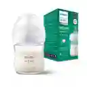 Tetero 4oz De Cristal, Con Válvula Anticólicos, Resistente Al Calor - Philips Avent Natural Response Pure Glass