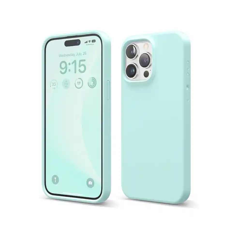 Estuche Silicone Case Iphone 11 Pro Max (aguamarina)