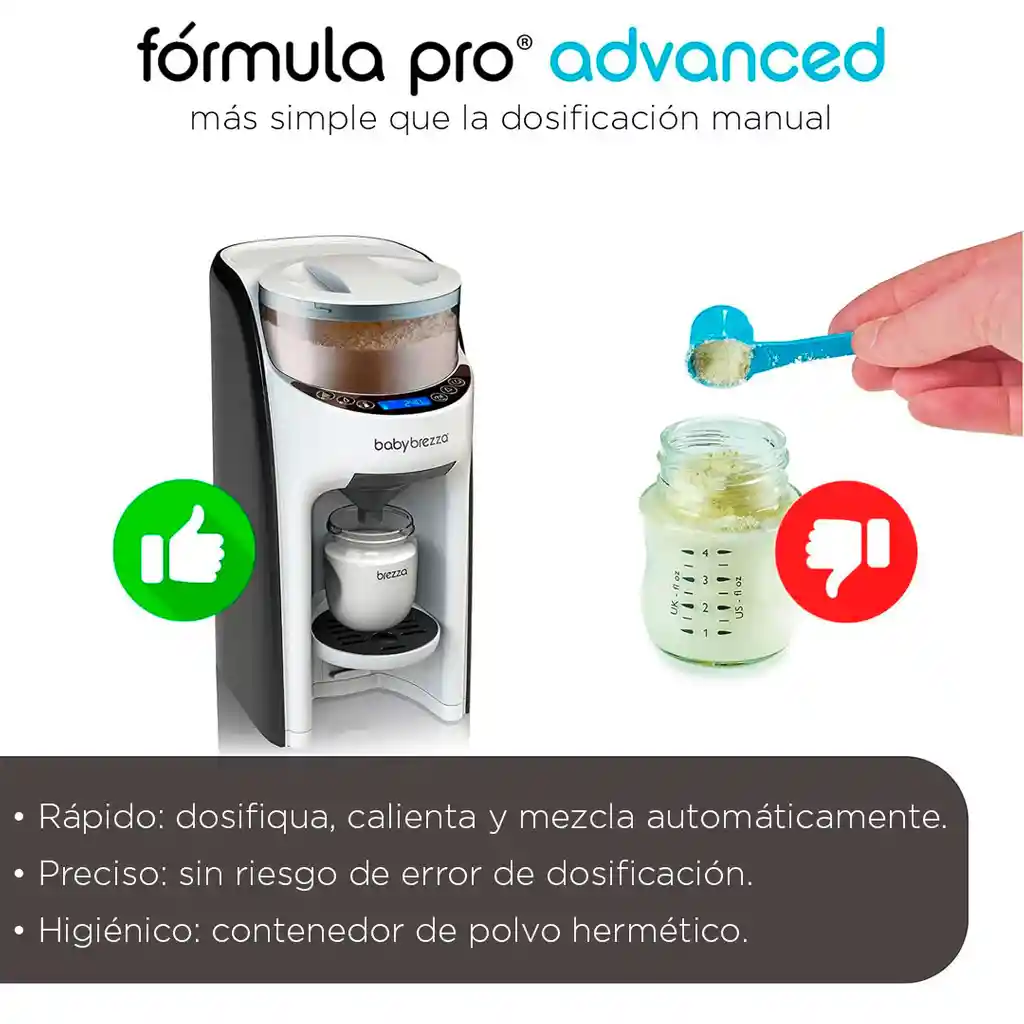 Dispensador Pro Advanced Automático De Fórmula, Preparador Automático De Biberones Instantáneo Baby Brezza
