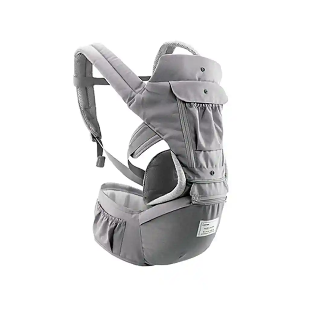 Portabebés Ergonómico Tipo Canguro 3 En 1 Gris Colorlife