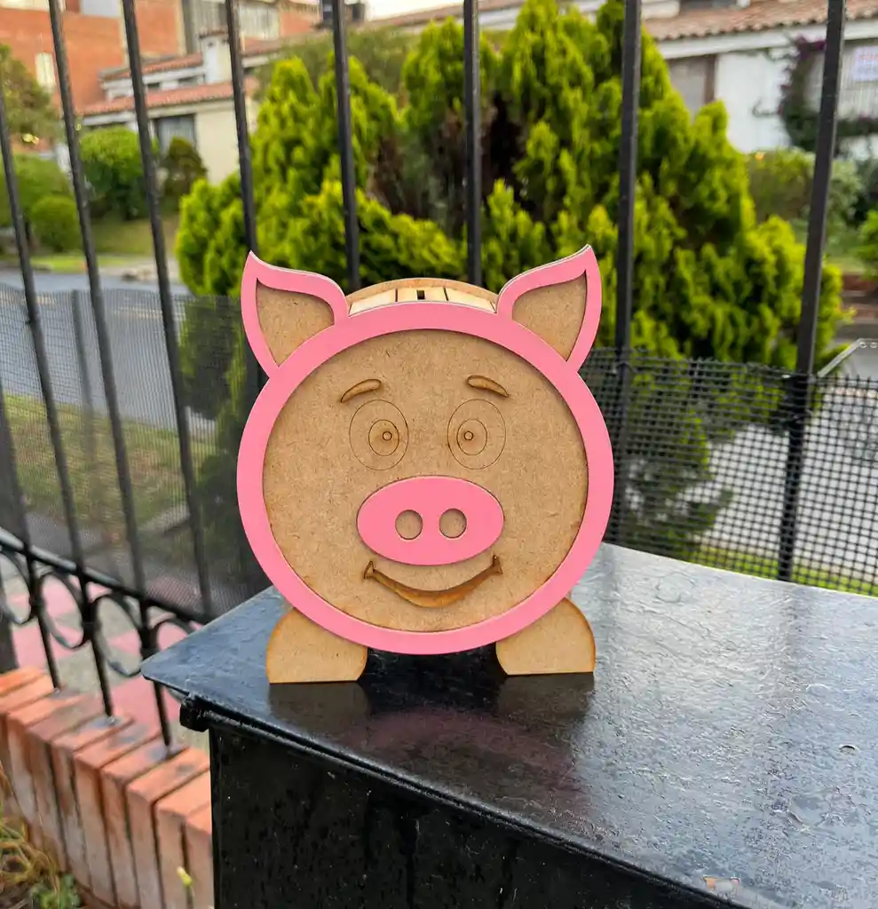 Alcancia Cerdito Rosa