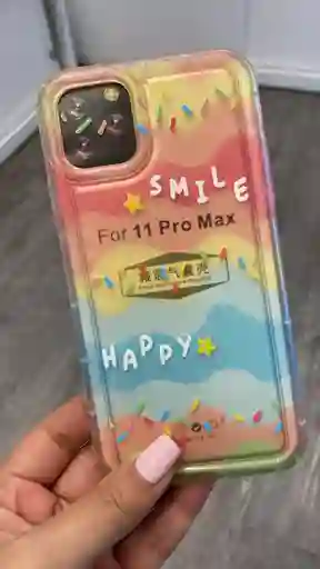 Estuche Diseño Motivos + Vidrio Blindado Iphone 11 Pro Max