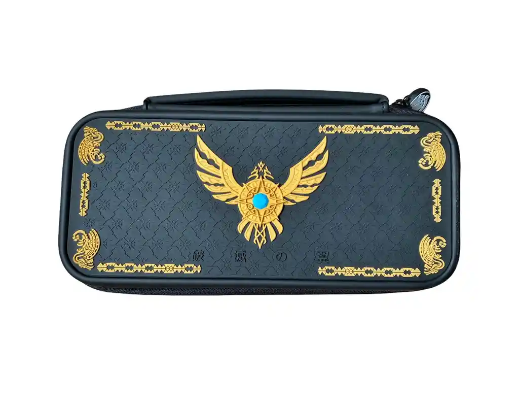 Estuche De Edicion Zelda Negro + Vidrio + 2 Grips Nintendo Switch Estandar