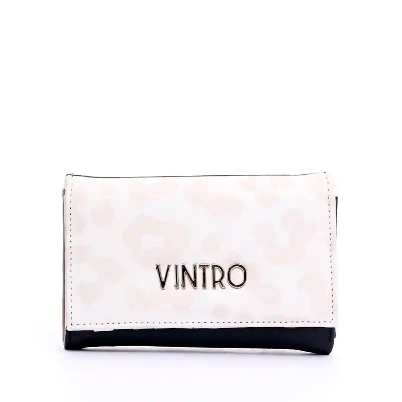 Billetera Monaco Print Beige