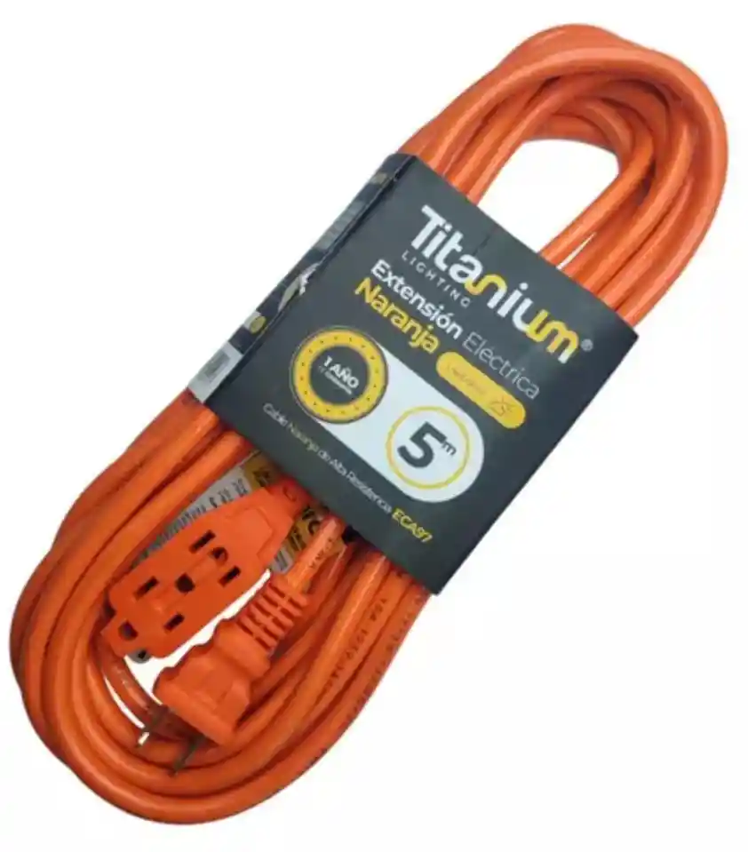 Extencion Electrica Naranja 5m (titanium)