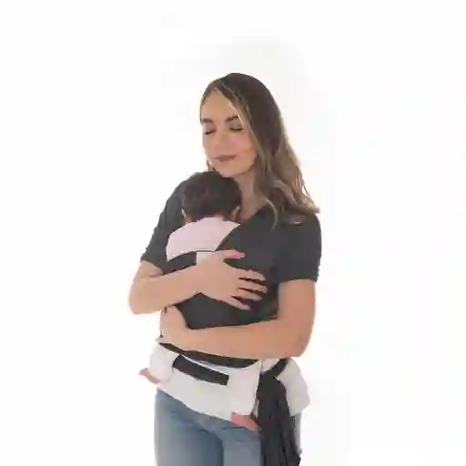 Fular Portabebé Todo En 1 Para Recién Nacido, Elástico, Suave Y Transpirable Gris Oscuro - Emebe