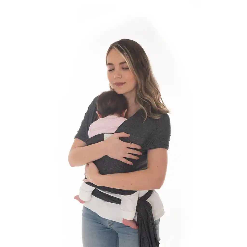 Fular Portabebé Todo En 1 Para Recién Nacido, Elástico, Suave Y Transpirable Gris Claro - Emebe