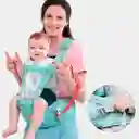 Cargador Porta Bebés, Multifuncional, Con Malla De Ventilación Verde Menta Color Life