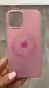Combo Silicone Case Magsafe + Vidrio Blindado Iphone 12/12 Pro (palo Rosa)
