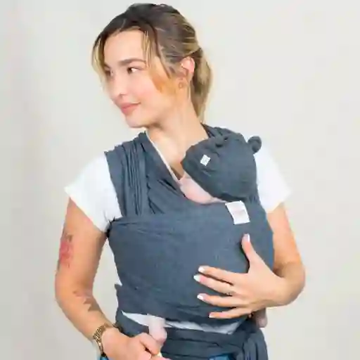 Fular Elástico Portabebés Para Recién Nacido Gris Oscuro - Kargo