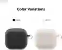 Estuche Para Airpods 4 De Silicona Con Arnés Elago En Negro