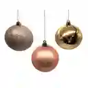 Bolas Navideñas Rose Gold 40pzs 7cm Expressions