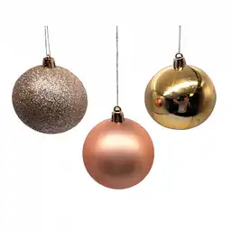 Bolas Navideñas Rose Gold 40pzs 7cm Expressions