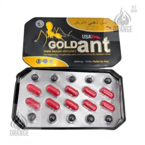 Potenciador Retardante Eyaculación Hormiga Negra (gold Ant) X20 Capsulas - ¡la Revolución Del Placer!