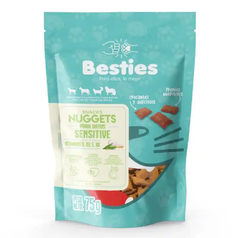 Snacks Nuggets Gatos Sensitive - Besties