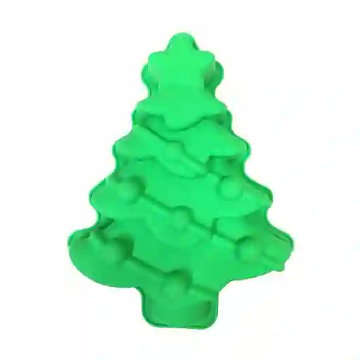 Molde De Arbol Navideño Expressions 21x29cm Verde Silicona