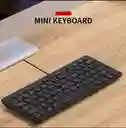 Mini Teclado Usb Inalambrico K1000 Negro Sin Teclado Numerico