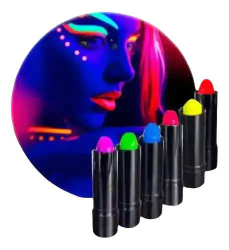 Halloween Pintura Labial Neon Amarilla