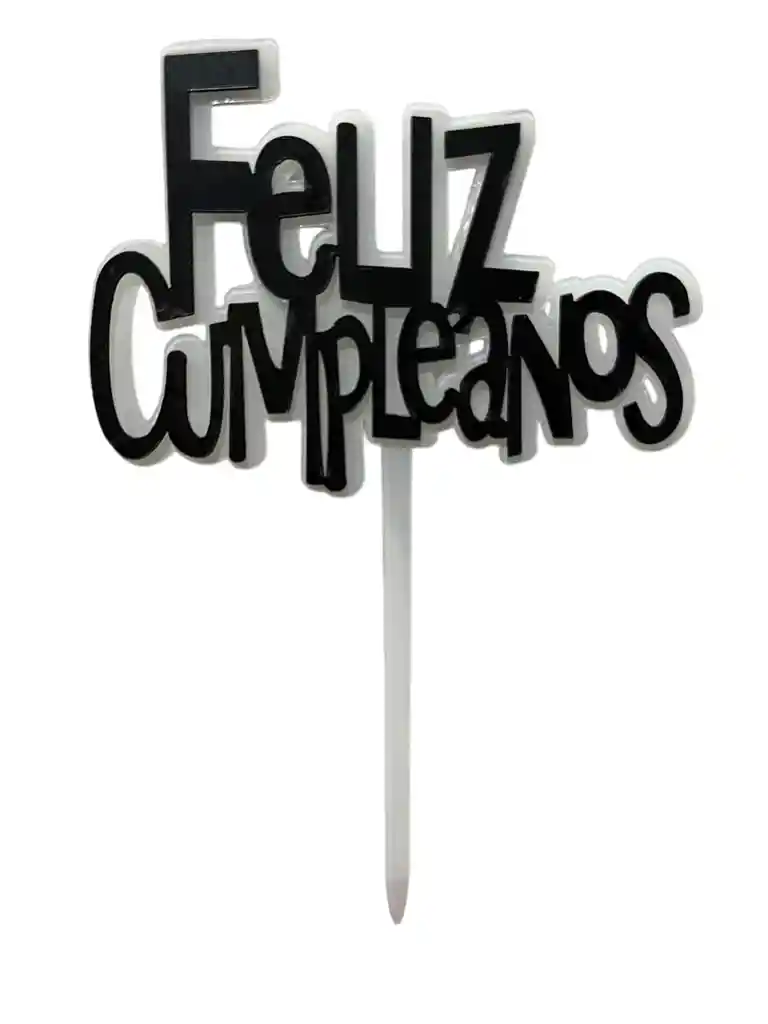 Letrero Feliz Cumpleaños Colores Varios Cake Topper Adorno Pastel