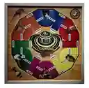 Juego De Parqués Magnético Grande 8 Y 6 Puestos Doble Faz Imantado Parchís