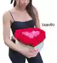Corazón Con Rosas De Exportación Y Chocolates Ferrero Rocher - Mediano