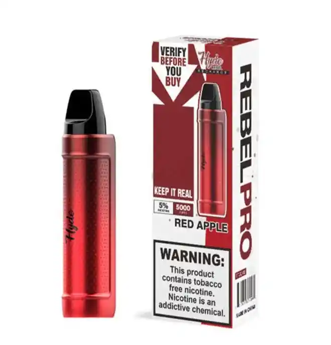 Vaporizador Hyde Rebel Pro Red Apple 5000pffs