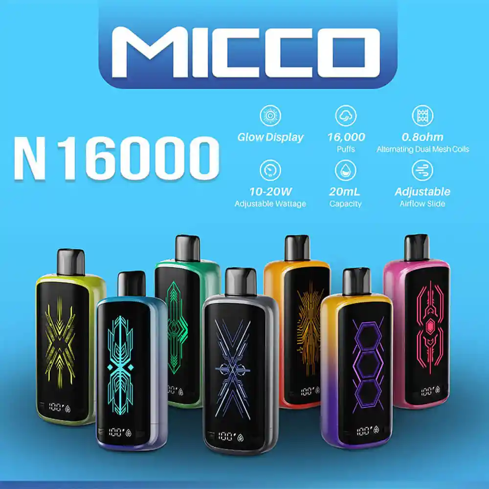 Vape Desechable Micco 16000 Puffs Cool Mint