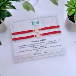 Set Pulseras Tejidas De Círculo De Energía Para Parejas - Manillas Protección Para Compartir