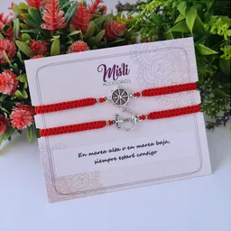 Set Pulseras Ancla Y Timon Tejidas Para Compartir